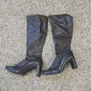 Elegant Brown Knee-High Women's Boots